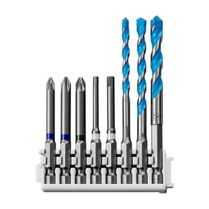 Bosch 8 Pcs Pick & Click Extra Hard Screwdriver Bits & Multi Construction Drill Bits Mixed Set, 2 608 522 420