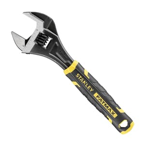 Stanley 250 mm / 10 inch Fatmax Bi-Material Quick Adjustable Wrench (Black Phosphate Finish), FMHT13127-0