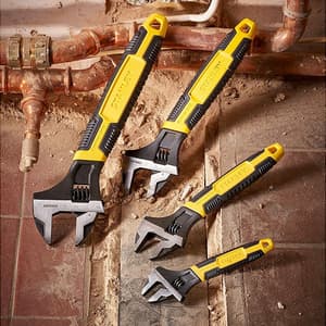 Stanley 200 mm / 8 inch Max Steel Adjustable Wrench (Phosphate Finish), 0-90-948