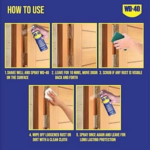WD-40 170 Gms Multipurpose Rust Removal Spray (Pack of 12 Pcs)