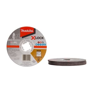Makita 125 x 1.2 x 22.23 mm X-Lock Thin Cutting Disc (Pack Of 10 Pcs), E-00418