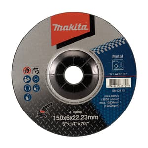Makita 150 x 6 x 22.23 mm Metal Grinding Wheel (Pack of 10 Pcs), D-74500