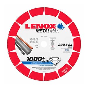 Lenox 9 inch / 230 mm MetalMax Cut Off Wheel, 1985496