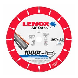 Lenox 12 inch / 307 mm MetalMax Cut Off Wheel, 1985497
