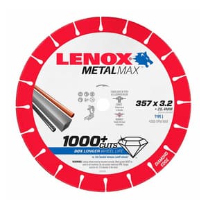 Lenox 14 inch / 357 mm MetalMax Cut Off Wheel, 1985498