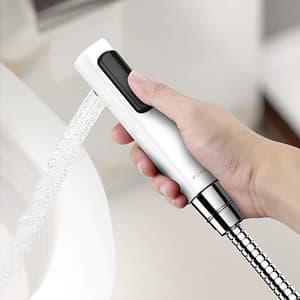 Kohler Cuff Health Faucet With 1.2 Mtr Flexible Hose In White, K-98100IN-0