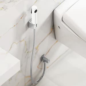 Kohler Cuff Health Faucet With 1.2 Mtr Flexible Hose In White, K-98100IN-0