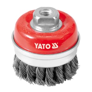Yato 75 mm Dia. Cup Brush (Twist Inox Wire), YT-4768