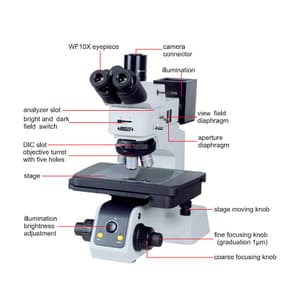Insize 50X - 500X Metallurgical Microscope, 5108-M3000