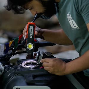 Groz 500 Lumens Worklight with Intensity Control & Battery Display, LED/396