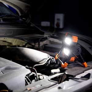 Groz 1000 Lumens Twin Head Folding Worklight, LED/385