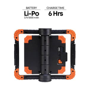 Groz 1000 Lumens Rechargeable Folding Worklight with Magnetic Base, LED/385RM