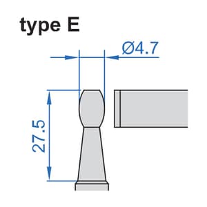 Insize 0 - 25 mm Digital Cylindrical Anvil Tube Micrometer (Type E), 3561-25EA