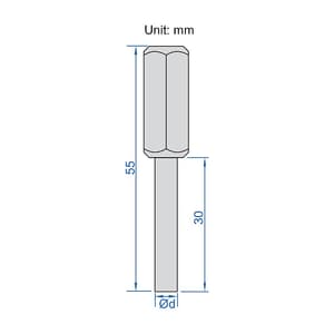 Insize 1.0 - 5.0 mm Dia. Pin Gauge Set with Handle (Pack of 41 Pcs), 4266-411