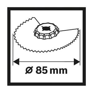 Bosch 85 mm Dia. Segment Saw Blades Wood & Metal, 2 608 661 636