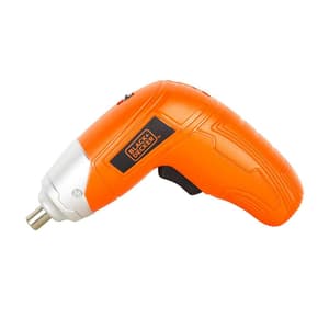 Black+Decker 3.6V Cordless Ni-Cd Screwdriver With 10 Pcs Bit Sets, KC3610-IN