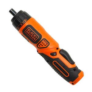 Black+Decker 3.6V Li-Ion Cordless Screw Driver Kit with LED Guiding Light (Pack of 10 Bits), BDCS36F-IN