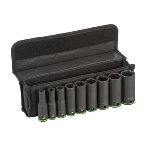 Bosch 9 Pcs 1/2 Inch Sq. Drive Socket Set (77 mm Length), 2 608 551 101