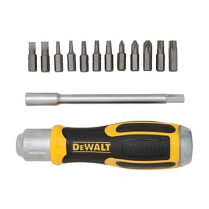 Dewalt 12 Pcs Multi-Bit Ratcheting Screwdriver Set, DWHT69233-0