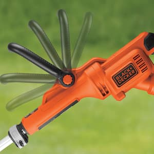 Black+Decker 900W / 35 cm String Trimmer With Wheel Edge Guide & Adjustable Second Handle, GL9035-GB