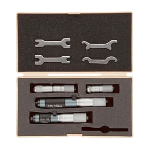 Mitutoyo 50 - 150 mm Tubular Inside Micrometer Set (Pack of 4 Pcs), 133-901