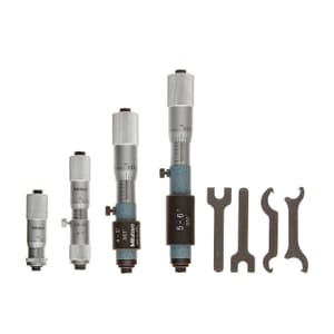 Mitutoyo 2 - 6 inch Tubular Inside Micrometer Set (Pack of 4 Pcs), 133-903
