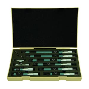Mitutoyo 2 - 12 inch Tubular Inside Micrometer Set (Pack of 10 Pcs), 133-904