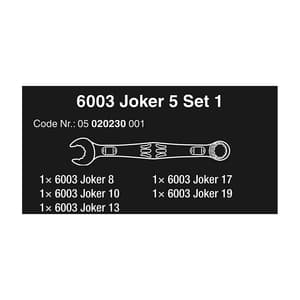 Wera 6003 Joker 5 Set 1 Combination wrench, 05020230001