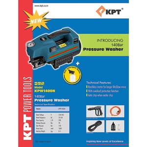 KPT Shakti 140 Bar 1800W Pressure Washer, KPW1400N