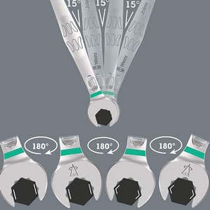 Wera 6003 Joker 8 Imperial Set 1 Combination Wrench Set Imperial, 05020241001