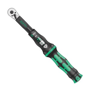 Wera 2.5 - 25 nm (1/4 Inch Sq. Drive) Torque Adjustable 5 Wrench With Reversible Ratchet, 05075604001