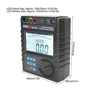 Metravi 0 - 30kOhm Earth Resistance Range Digital Earth Resistance and Soil Resistivity Tester, PRO ERT-1602