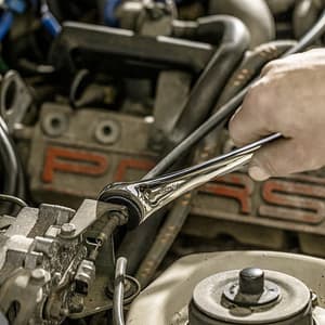 Hogert 17 mm Semi-Open Ratcheting Wrench, HT1R073