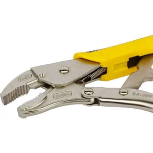 Stanley 10 inch / 254 mm Curved Locking Plier with Bi-Material Handle, 84-369-1-23
