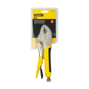 Stanley 10 inch / 254 mm Curved Locking Plier with Bi-Material Handle, 84-369-1-23