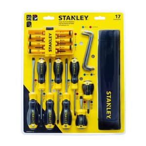 Stanley 17 Pcs Combination Screwdriver Set With Bonus Nylon Bag, STMT65616-LA