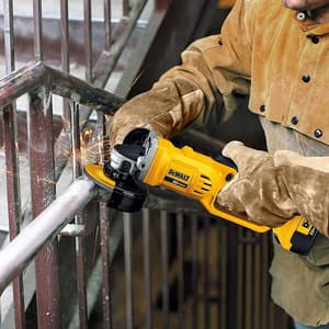 Dewalt 18V / 125mm Li-Ion Cordless Angle Grinder with 2x4.0Ah Batteries Included, DCG412M2-GB