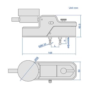 Insize 13 - 38 mm / 0.51 - 1.5 inch Digital External Measuring Gauge, 2934-40