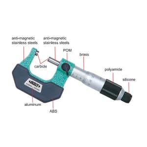 Insize 0 - 25 mm Non-Magnetic Micrometer, 3231-25A
