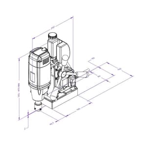 Eibenstock 35 mm Magnetic Core Drilling Machine, KBM 35 X