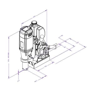 Eibenstock 38 mm Magnetic Core Drilling Machine, KBM 38 X