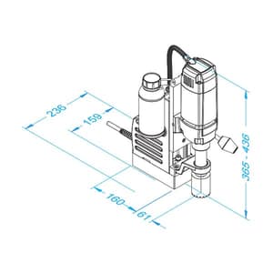 Eibenstock 38 mm Magnetic Core Drilling Machine, KBM 38