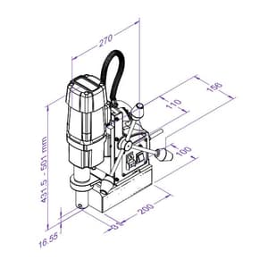 Eibenstock 50 mm Magnetic Core Drilling Machine, KBM 50 - 2