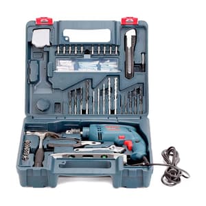 Bosch 10mm 500W Professional Impact Drill With 100 pcs Power & Hand Tool Kit, GSB 10 RE KIT
