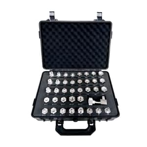 Insize -1 ~ 250 Bar Pressure Gauge Adapters Set (Pack of 38 Pcs)