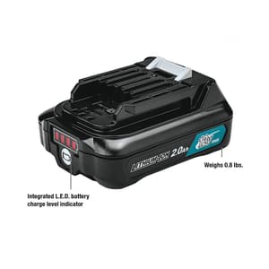 Makita 12Vmax CXT® Lithium-Ion 2.0Ah Battery, BL1021B