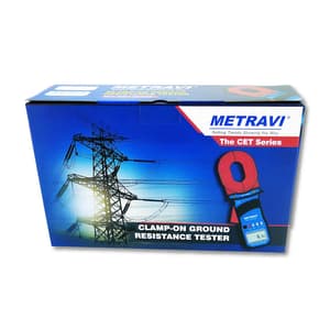 Metravi 4 Digits / 0.01Ohm - 1500Ohm Clamp-On Earth & Ground Resistance Tester With Bluetooth (Leakage Current Measurement Up To 35A), CET-03B