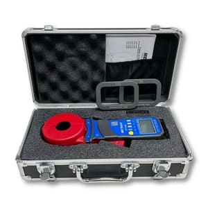Metravi 4 Digits / 0.01Ohm - 1500Ohm Clamp-On Earth & Ground Resistance Tester With Bluetooth (Leakage Current Measurement Up To 35A), CET-04B