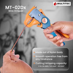 Multitec 7 inch / 180 mm Automatic Wire Stripper & Cutter, MT-02DX