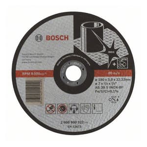Bosch 180 x 3 x 22.23 mm Cutting Wheel Expert for Inox (Pack of 25 Pcs), 2 608 600 322
